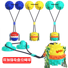 Pet Supplies Cross-Border Amazon Hot Sale Pumpkin Elastic Ball Dog Toy Bouncy Ball