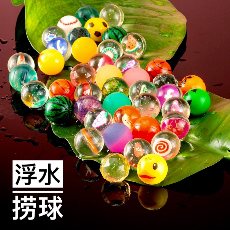 Victor No. 27 Floating Water Elastic Ball Amusement Park Video Game City Toy Bouncy Ball Playing Water Rubber Solid Bouncing Ball