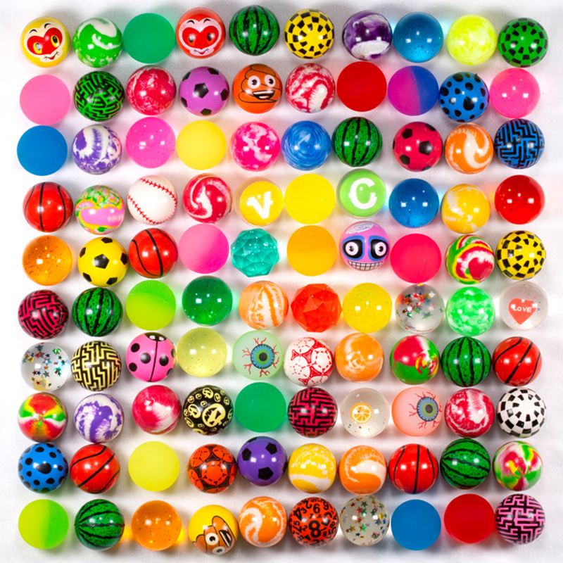 Victor No. 32 100a Elastic Ball Factory Direct Sales One Yuan Gashapon Machine Bouncing Ball Children&#039;s Toys Bouncy Ball