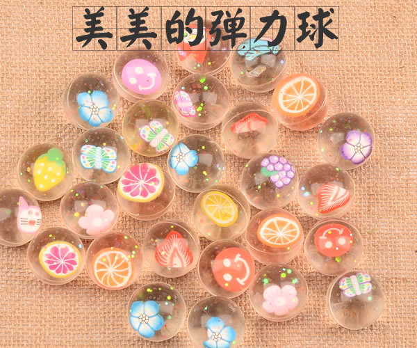 32mm Rubber Bouncy Ball Fruit Cartoon Bouncing Ball Jumping Ball 1 Yuan Gashapon Machine Ball Children's Paradise Floating Ball 32mm Rubber Bouncy Ball Fruit Cartoon Bouncing Ball Jumping Ball 1 Yuan Gashapon Machine Ball Children's Paradise Floating Ball