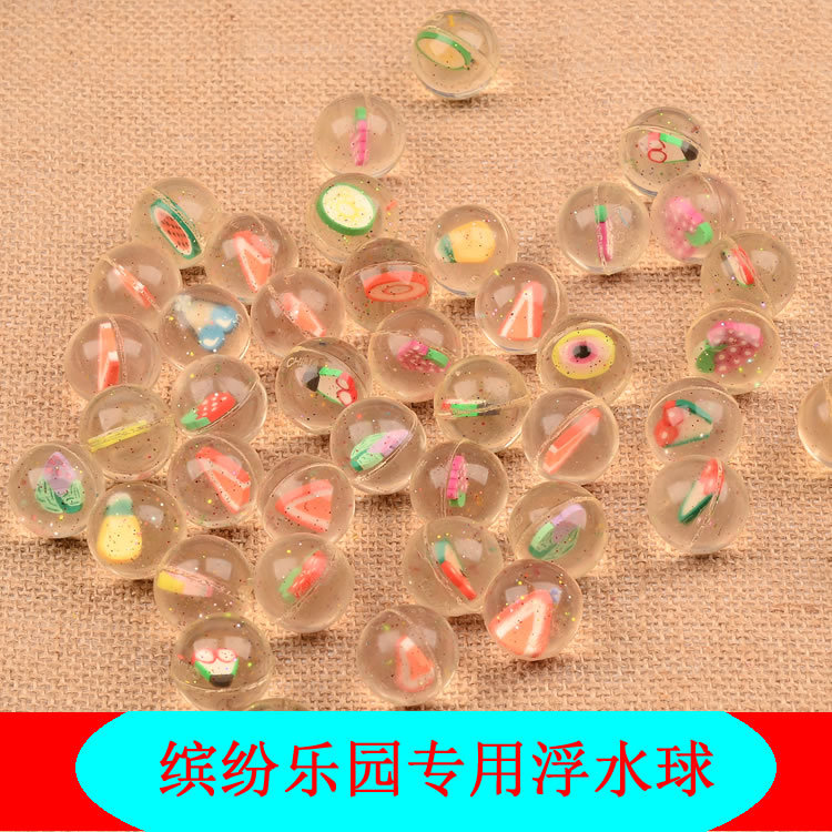 32mm Rubber Bouncy Ball Fruit Cartoon Bouncing Ball Jumping Ball 1 Yuan Gashapon Machine Ball Children&#039;s Paradise Floating Ball