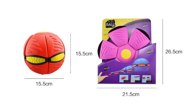 Children's Toy Flying Saucer Stepping Ball Jumping Ball Elastic Deformation Flying Saucer Ball Bouncy Ball Frisbee Vent Toy Stall