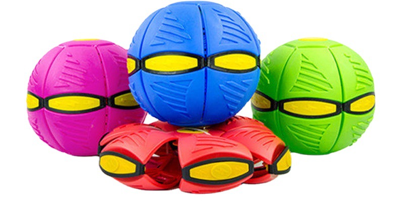 Children&#039;s Toy Flying Saucer Stepping Ball Jumping Ball Elastic Deformation Flying Saucer Ball Bouncy Ball Frisbee Vent Toy Stall