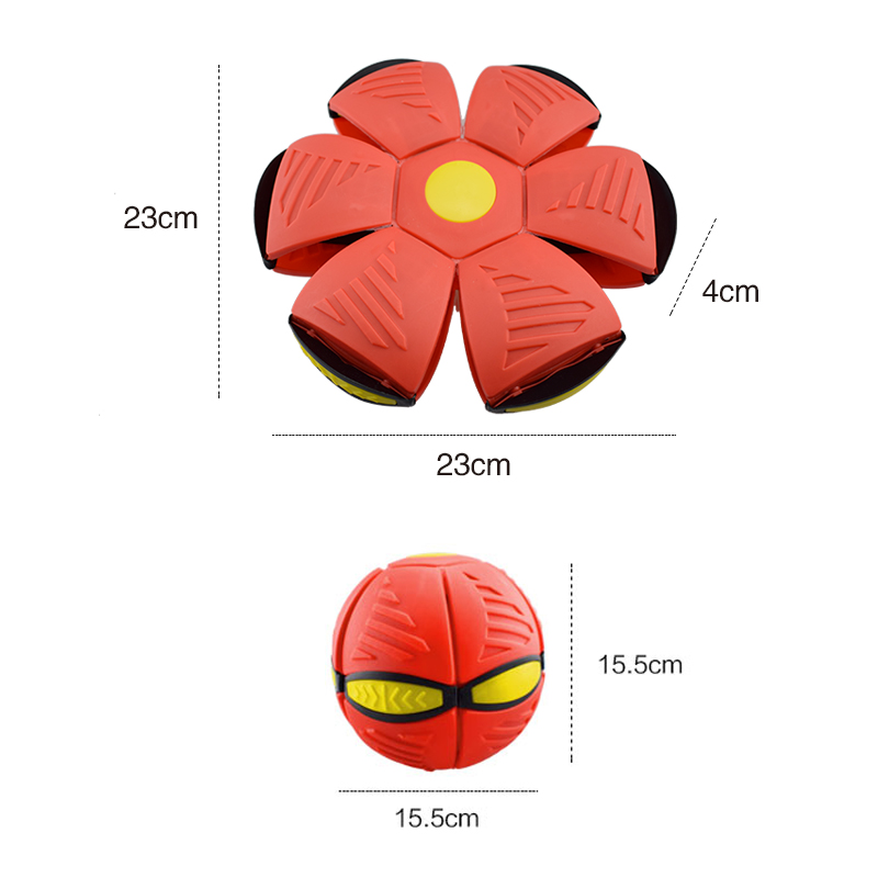 Children's Toy Flying Saucer Stepping Ball Jumping Ball Elastic Deformation Flying Saucer Ball Bouncy Ball Frisbee Vent Toy Stall