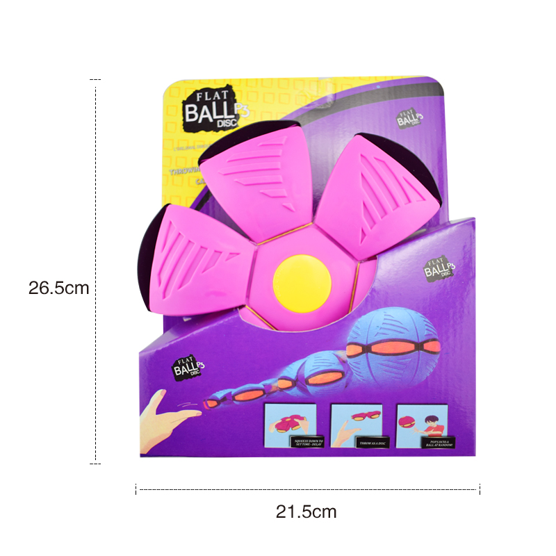 Children's Toy Flying Saucer Stepping Ball Jumping Ball Elastic Deformation Flying Saucer Ball Bouncy Ball Frisbee Vent Toy Stall