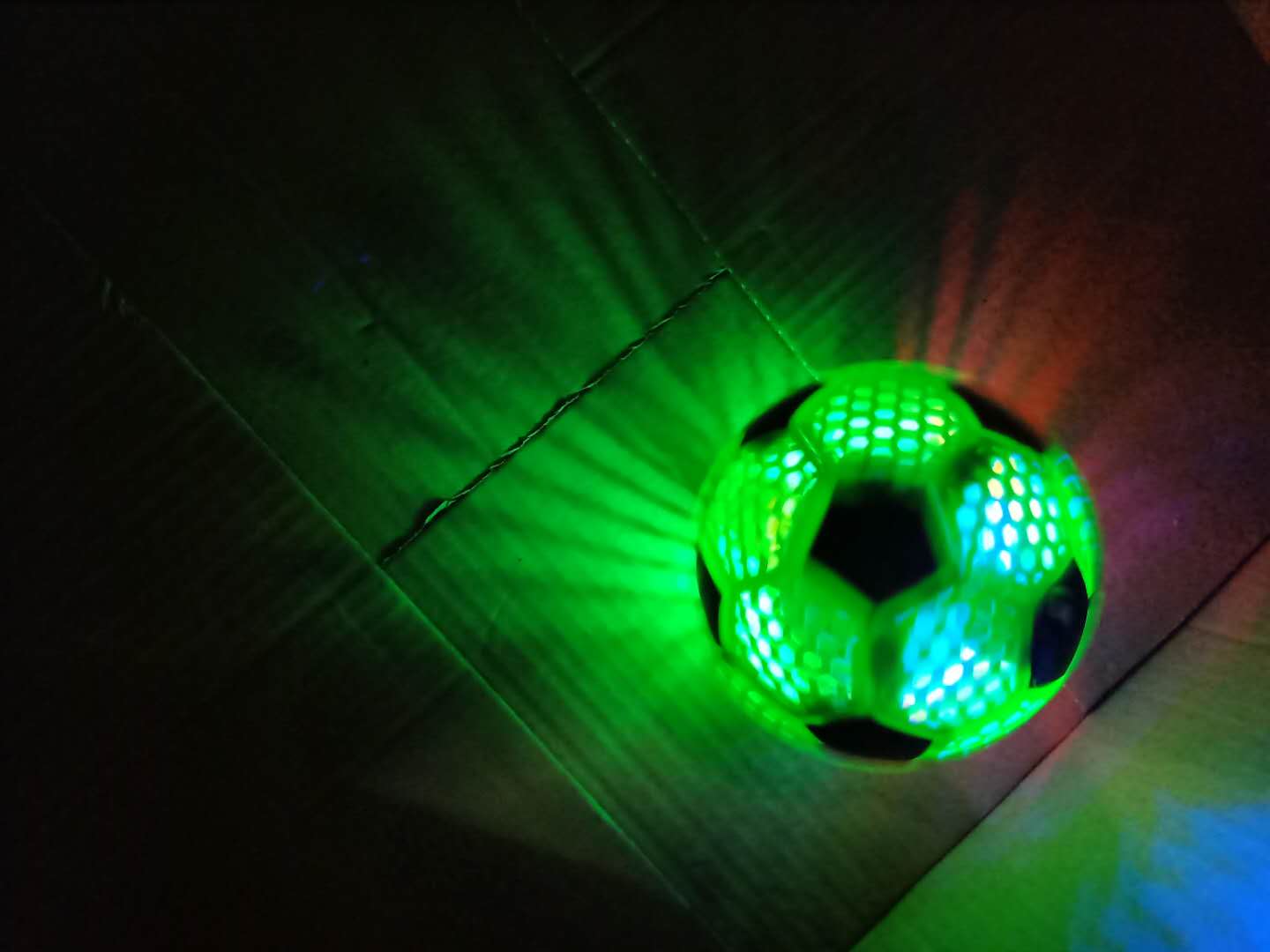 New style bouncy ball football bouncy ball children&#039;s toy bouncy ball bouncy ball more intelligence glitter sound light