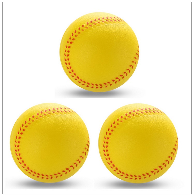 Bouncy Ball Yunzen Pu Baseball Foam Baseball Elastic Ball Pu Pressure Softball Student Soft Toy Baseball