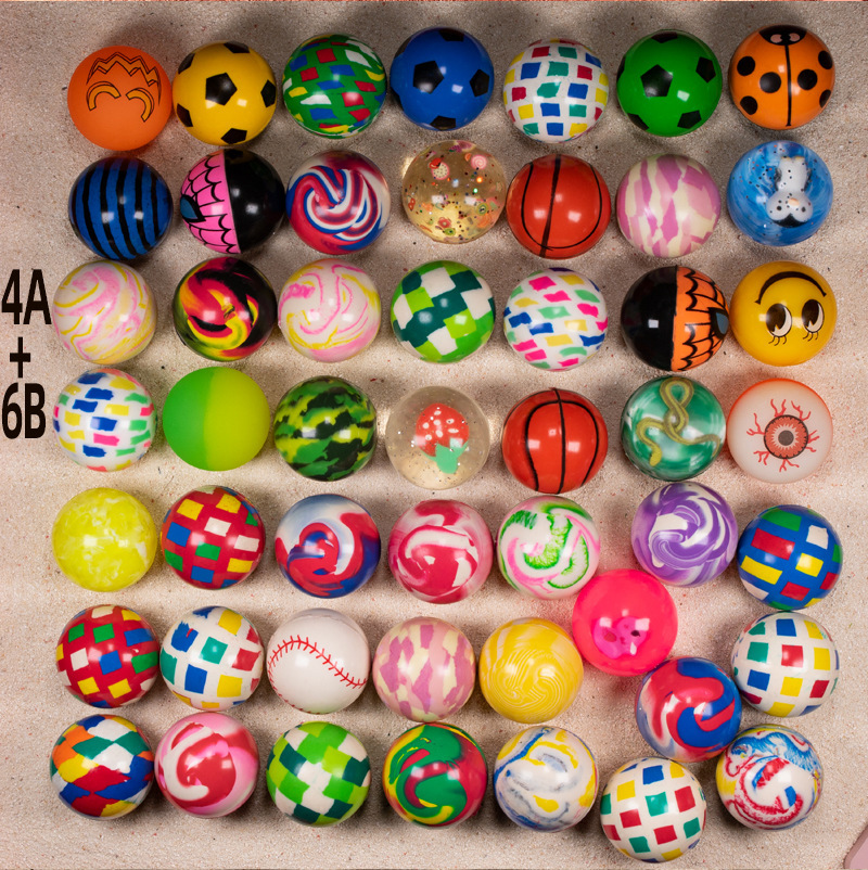 No. 45 Elastic Ball Children 'S Toys Solid Mixed Bouncing Ball Binary Gashapon Machine Jumping Ball More Than Bouncy Ball No. 45 Elastic Ball Children 'S Toys Solid Mixed Bouncing Ball Binary Gashapon Machine Jumping Ball More Than Bouncy Ball