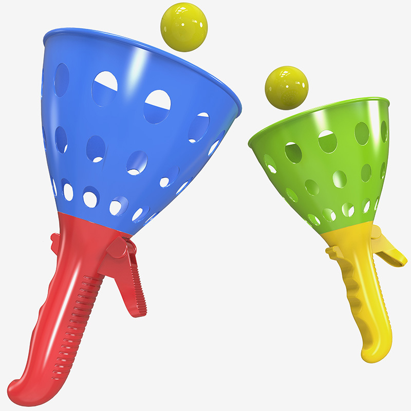 Toy Catapult Ball Outdoor Parent-Child Double Fun Docking Elastic Ball Plastic Large Catapult Wholesale Bouncy Ball