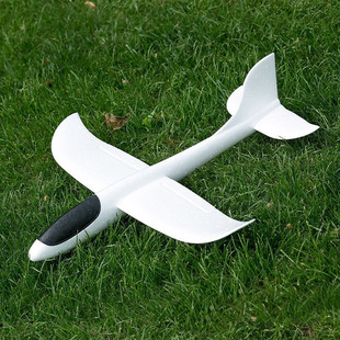 Factory Wholesale Toy Model Bubble Plane 48cm Hand Throw Plane Model Airplane Children Glider Luminous Toys
