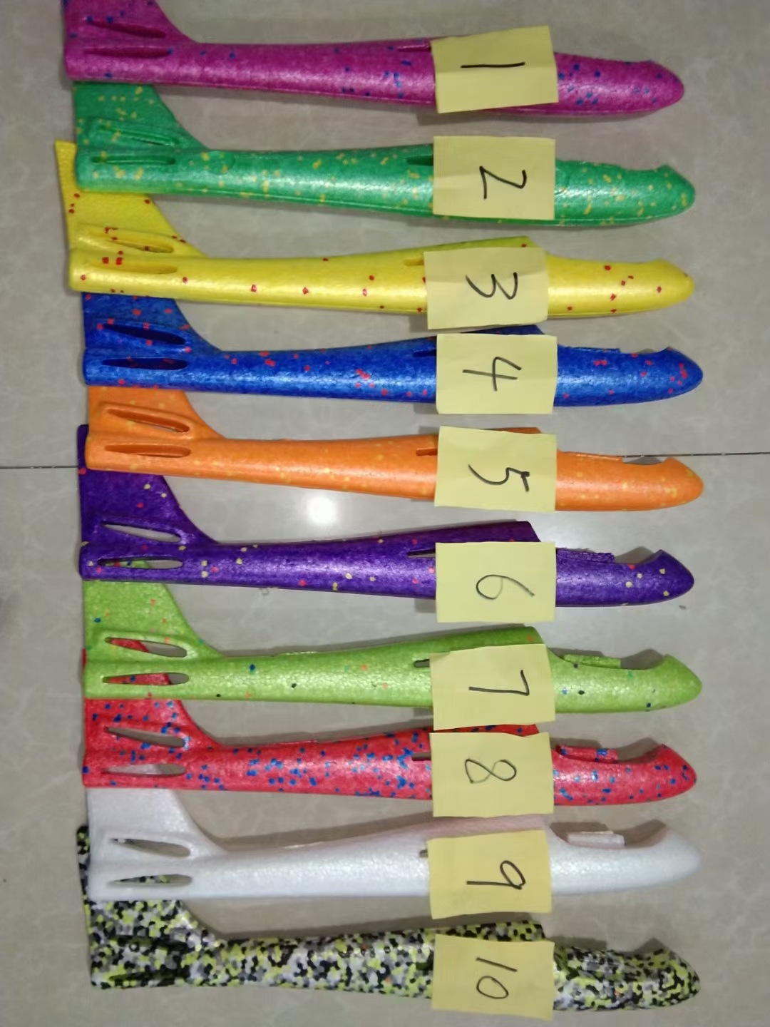 Factory Wholesale Toy Model Bubble Plane 48cm Hand Throw Plane Model Airplane Children Glider Luminous Toys