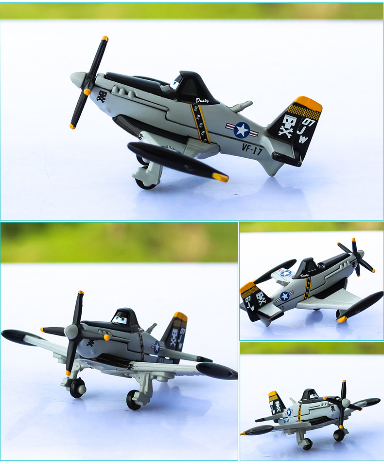 A toy model of A child's fighter plane, Captain Dusty 7, Captain 5 and 11, is A gift