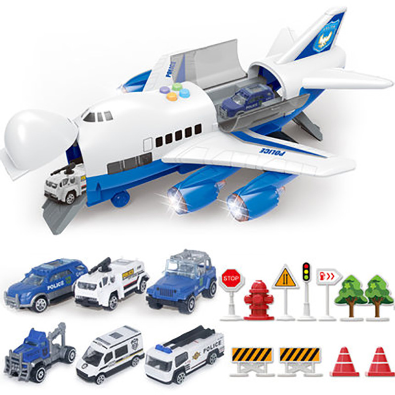 Children&#039;s Toy Plane Baby Boy Oversized Music Track Drop-Resistant Inertia Toy Car Artificial Passenger Aircraft Model