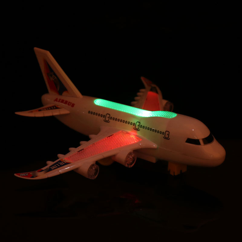 New Airbus A380 Electric Luminous Universal Music 26cm Aircraft Model Plane Toy