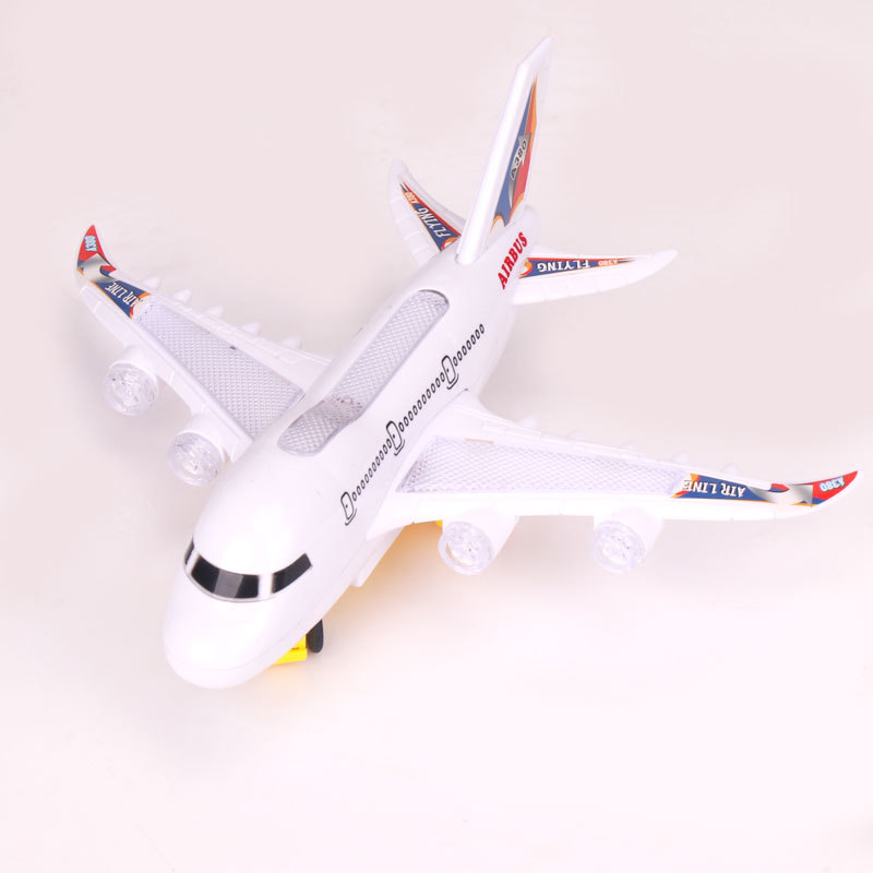 New Airbus A380 Electric Luminous Universal Music 26cm Aircraft Model Plane Toy