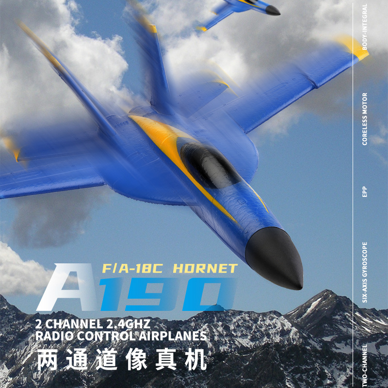 Weili XK A190 F-18 Two-Channel Fixed Wing Camera with Self-Stable Remote Control Plane Toy