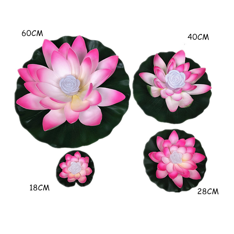 Lotus Lamp Buddhist Blessing Wishing Lamp Water Landscape Lighting Decorations with Battery Stall Supply Lotus Lantern