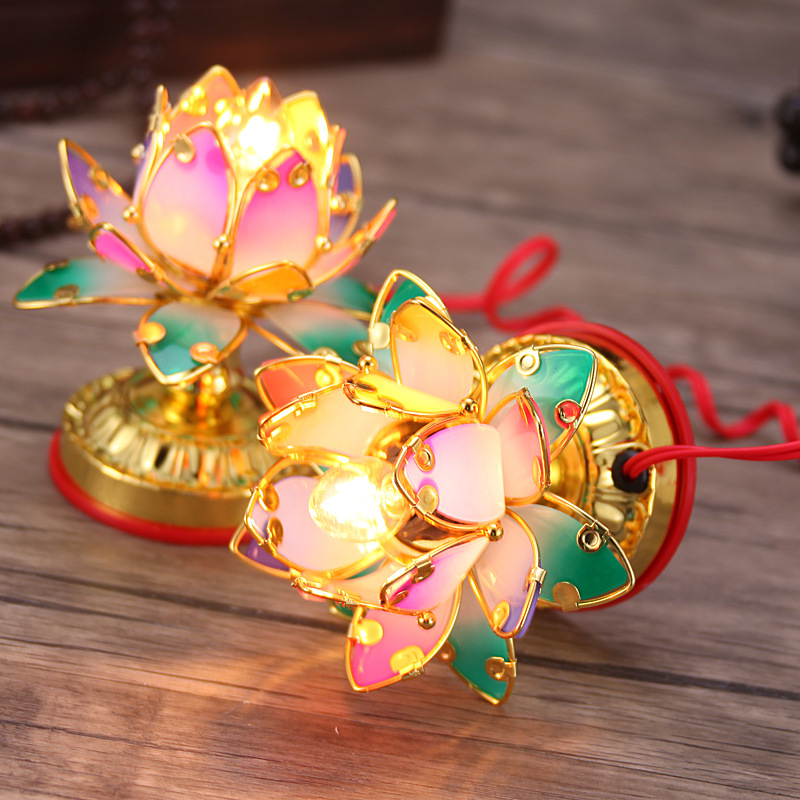 Special Offer Buddhist Supplies Buddha Lamp Buddha Lamp First Product Lotus Lamp Colorful Picture Lotus Lantern Special Offer Buddhist Supplies Buddha Lamp Buddha Lamp First Product Lotus Lamp Colorful Picture Lotus Lantern