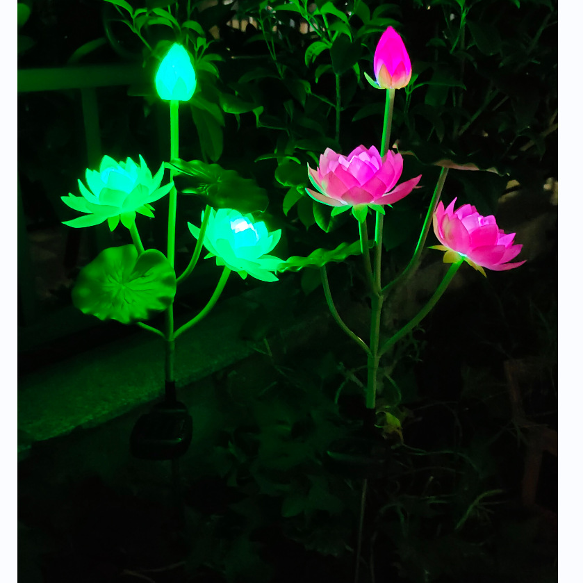 Solar Color Color Changing Lotus Festive Lantern Led Floor Outlet Lotus Lotus Lamp Festive Lantern Decoration Lawn Lamp 3led Simulation Festive Lantern Festive Lantern Solar Color Color Changing Lotus Festive Lantern Led Floor Outlet Lotus Lotus Lamp Festive Lantern Decoration Lawn Lamp 3led Simulation Festive Lantern Festive Lantern