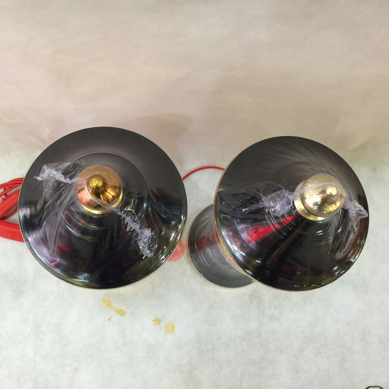 Yiwu Factory Direct Sales Buddhist Supplies Buddha Front Lantern Black Red Lotus Lantern