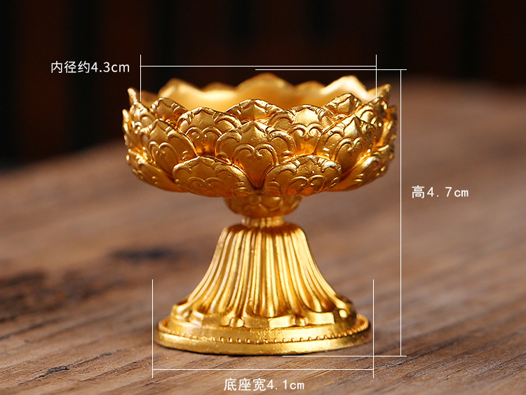 Pure Copper Buddha Front Lantern Lotus Butter Lamp Holder Worship Buddhist Home Indoor Insulation Candle Holder High Feet Pure Copper Buddha Front Lantern Lotus Butter Lamp Holder Worship Buddhist Home Indoor Insulation Candle Holder High Feet