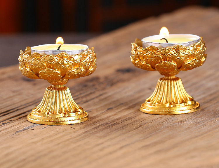 Pure Copper Buddha Front Lantern Lotus Butter Lamp Holder Worship Buddhist Home Indoor Insulation Candle Holder High Feet Pure Copper Buddha Front Lantern Lotus Butter Lamp Holder Worship Buddhist Home Indoor Insulation Candle Holder High Feet