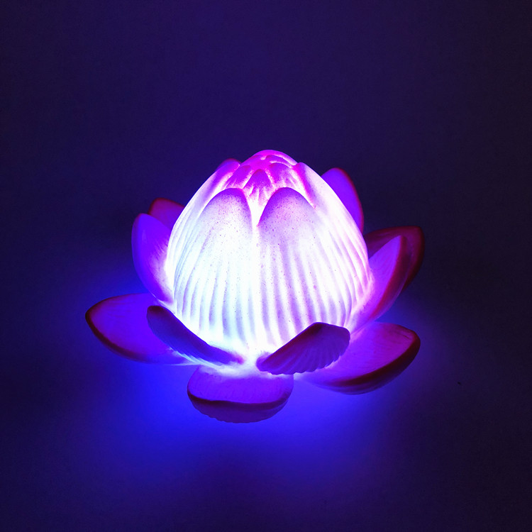Colorful Lotus Lotus Lamp Led Buddha Worshiping Lamp Glowing Night Lights Plastic Lotus Lantern Colorful Lotus Lotus Lamp Led Buddha Worshiping Lamp Glowing Night Lights Plastic Lotus Lantern