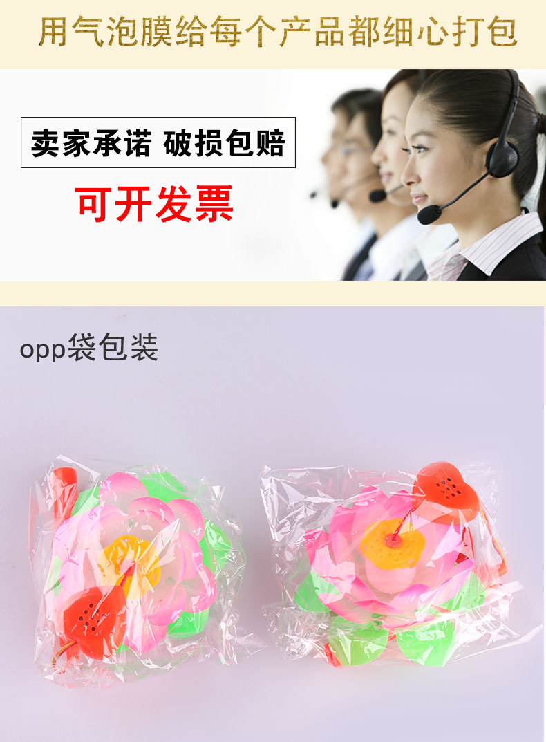 Spring Festival Lantern Portable Music Lotus Lantern Traditional Court Revolving Scenic Lantern Lantern Stall Night Market