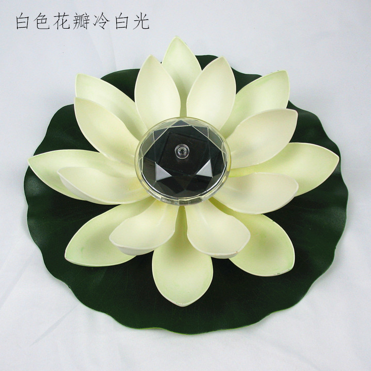 Lotus Lantern Direct Sales Solar Lotus Lamp Led Lotus Pool Landscape Decoration Colorful Monochrome Can Be Formulated
