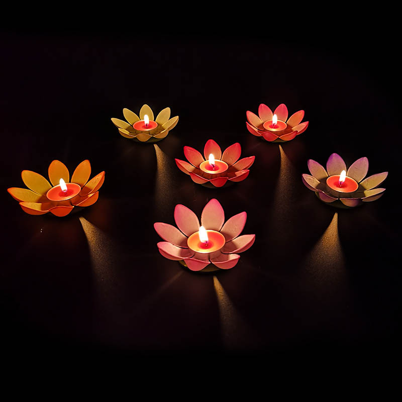 Lotus Lantern Creative Candles Water Lamp Blessing Lotus Lamp DIY Festival Lotus Lamp Romantic Birthday Kongming Lantern