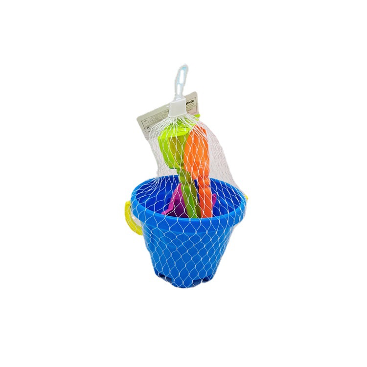 Beach Toy Bucket 5-Piece Set Water Digging Sand Seaside Toy Shovel Rake Kindergarten Baby Toy