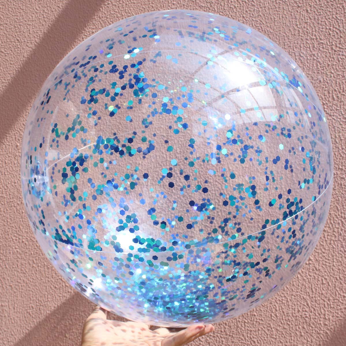 Inflatable toys Cross-Border PVC Inflatable Beach Ball Transparent Sequin Ball Inflatable Beach Ball Toy Perennial Spot Inflatable toys Cross-Border PVC Inflatable Beach Ball Transparent Sequin Ball Inflatable Beach Ball Toy Perennial Spot
