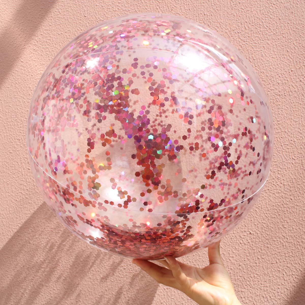 Inflatable toys Cross-Border PVC Inflatable Beach Ball Transparent Sequin Ball Inflatable Beach Ball Toy Perennial Spot Inflatable toys Cross-Border PVC Inflatable Beach Ball Transparent Sequin Ball Inflatable Beach Ball Toy Perennial Spot