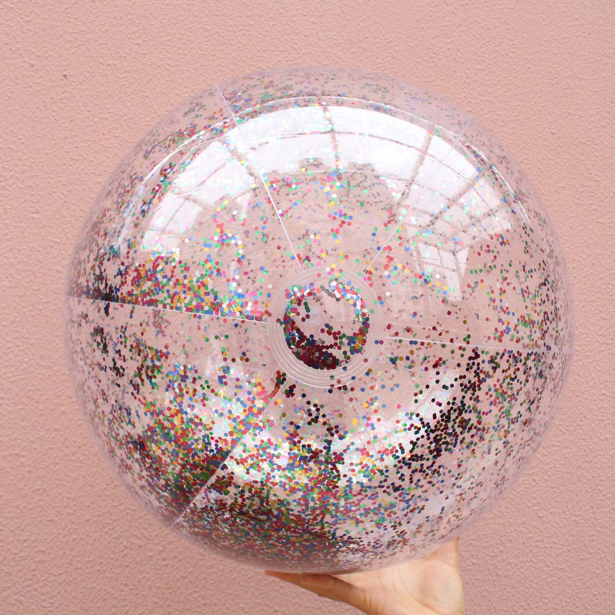 Inflatable toys Cross-Border PVC Inflatable Beach Ball Transparent Sequin Ball Inflatable Beach Ball Toy Perennial Spot Inflatable toys Cross-Border PVC Inflatable Beach Ball Transparent Sequin Ball Inflatable Beach Ball Toy Perennial Spot