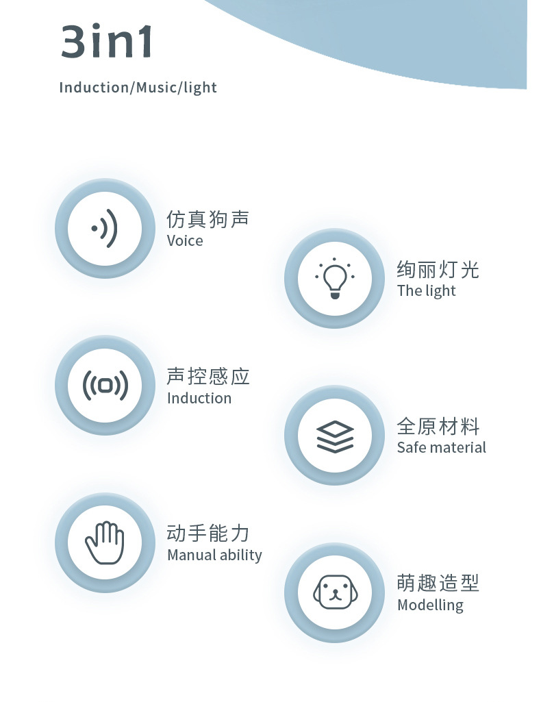 BestSeller on Douyin Beach Voice Control Mini Cute Puppy Cage Simulation Sound and Light Bird Cage Play House Toy BestSeller on Douyin Beach Voice Control Mini Cute Puppy Cage Simulation Sound and Light Bird Cage Play House Toy