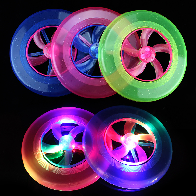 New Flash Frisbee Beach Plaza Flash Frisbee Outdoor flash Toy sports Frisbee