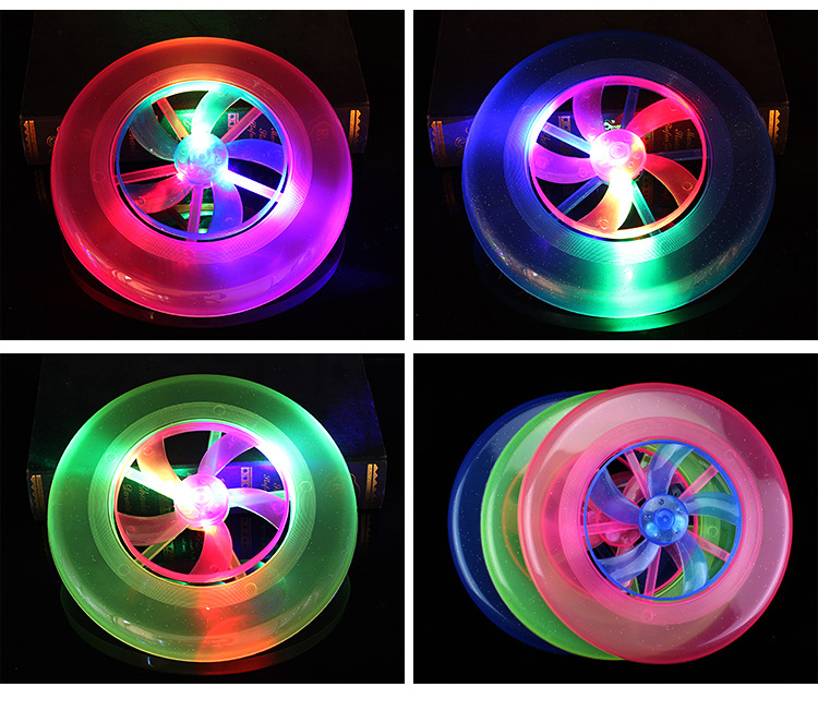 New Flash Frisbee Beach Plaza Flash Frisbee Outdoor flash Toy sports Frisbee