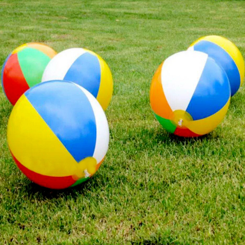 Beach Toy 30cm Color Inflatable Ball Children&#039;s Water Ball 6 Color Beach Toy Ball Beach Ball