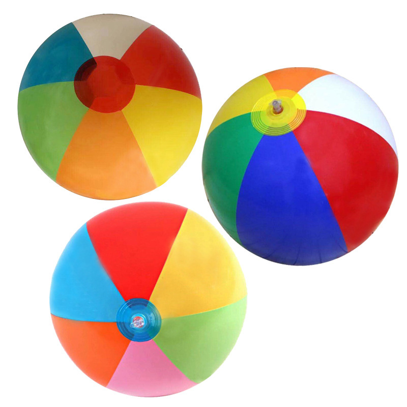 Beach Toy 30cm Color Inflatable Ball Children&#039;s Water Ball 6 Color Beach Toy Ball Beach Ball