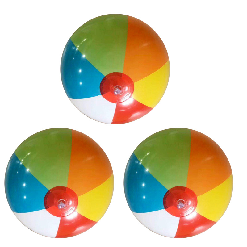 Beach Toy 30cm Color Inflatable Ball Children's Water Ball 6 Color Beach Toy Ball Beach Ball