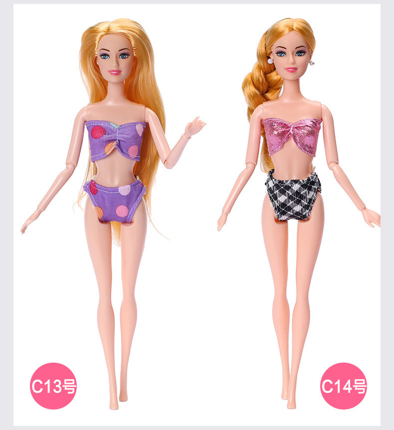 30 cm beach swimming swimsuit bikini suit fashion doll accessories toy doll clothing cross-border supply of goods 30 cm beach swimming swimsuit bikini suit fashion doll accessories toy doll clothing cross-border supply of goods