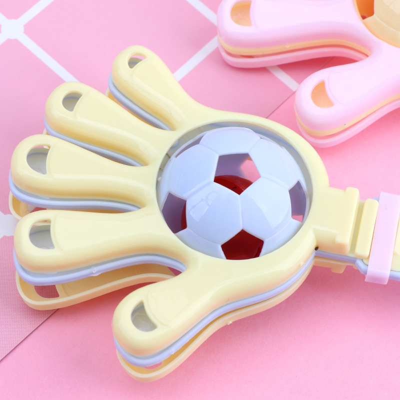 Children&#039;s Early Education Enlightment Parent-Child Clapping Device Football Rattle 14cm Fun Hand Clap