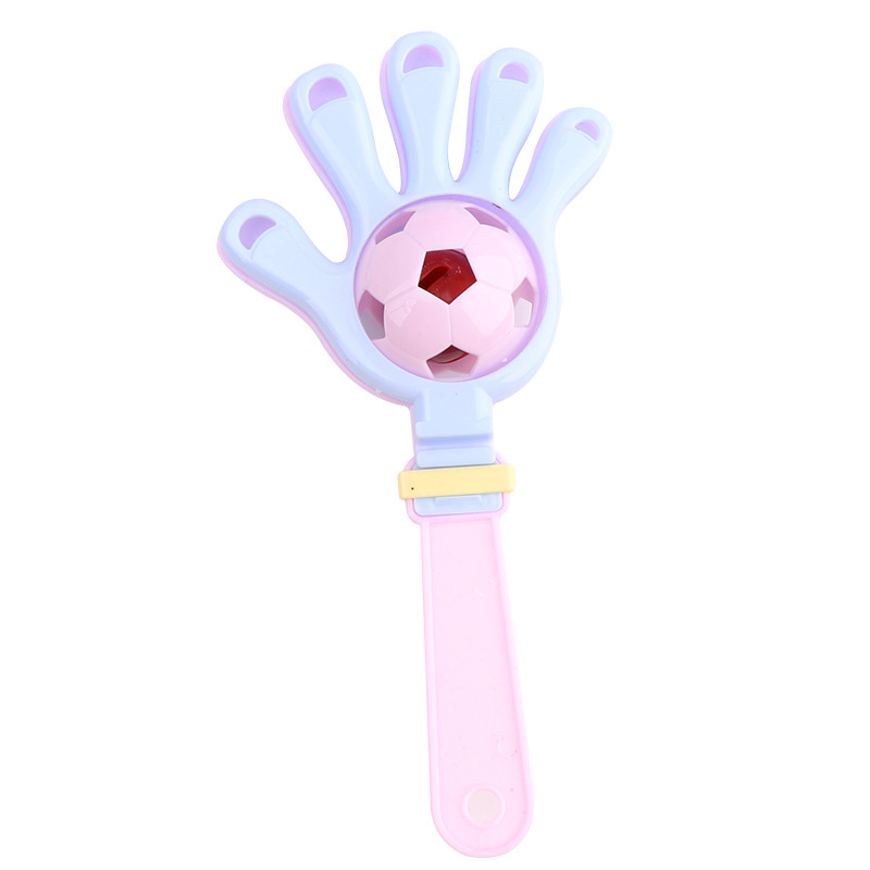 Children&#039;s Early Education Enlightment Parent-Child Clapping Device Football Rattle 14cm Fun Hand Clap