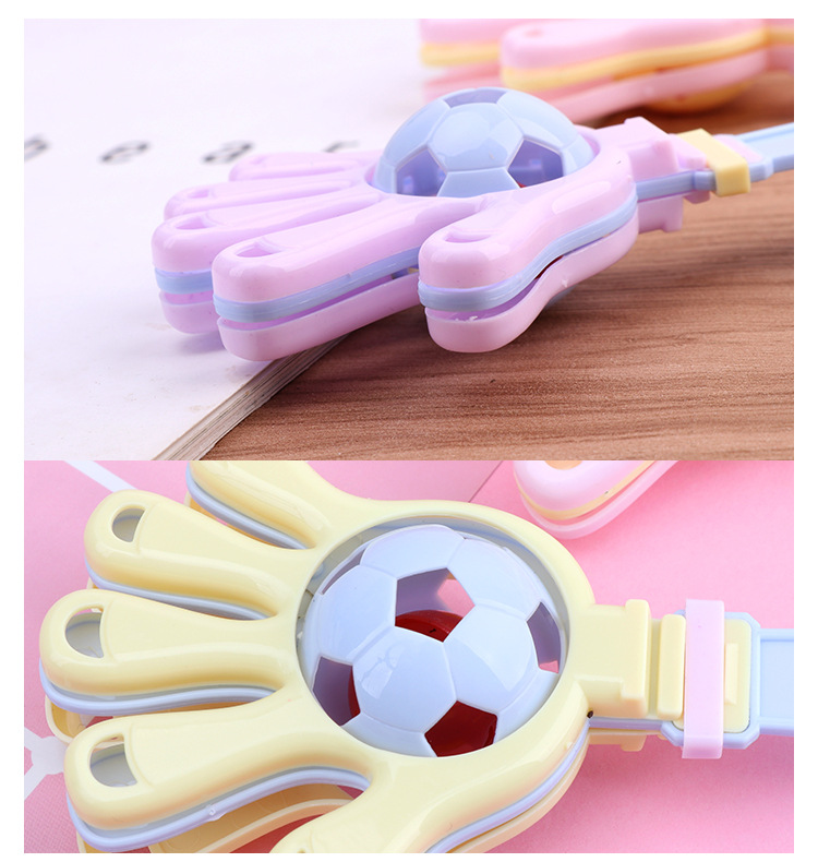 Children's Early Education Enlightment Parent-Child Clapping Device Football Rattle 14cm Fun Hand Clap Children's Early Education Enlightment Parent-Child Clapping Device Football Rattle 14cm Fun Hand Clap