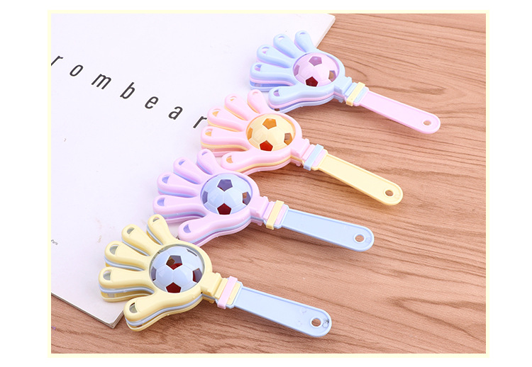 Children's Early Education Enlightment Parent-Child Clapping Device Football Rattle 14cm Fun Hand Clap Children's Early Education Enlightment Parent-Child Clapping Device Football Rattle 14cm Fun Hand Clap