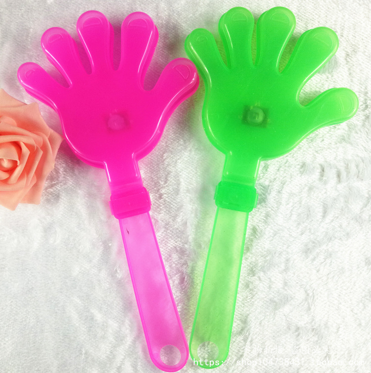 Hand Clap 28cm Clap Trap Palm Racket Plastic Clap Hands Large Claps Luminous Claps Wholesale