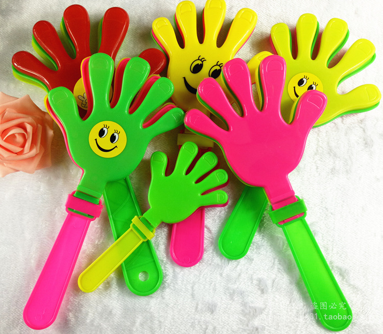 Hand Clap 28cm Clap Trap Palm Racket Plastic Clap Hands Large Claps Luminous Claps Wholesale