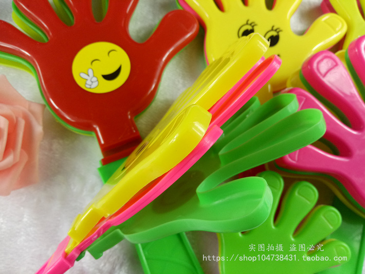 Hand Clap 28cm Clap Trap Palm Racket Plastic Clap Hands Large Claps Luminous Claps Wholesale