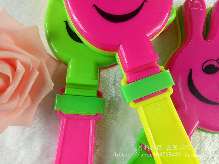 Hand Clap 28cm Clap Trap Palm Racket Plastic Clap Hands Large Claps Luminous Claps Wholesale
