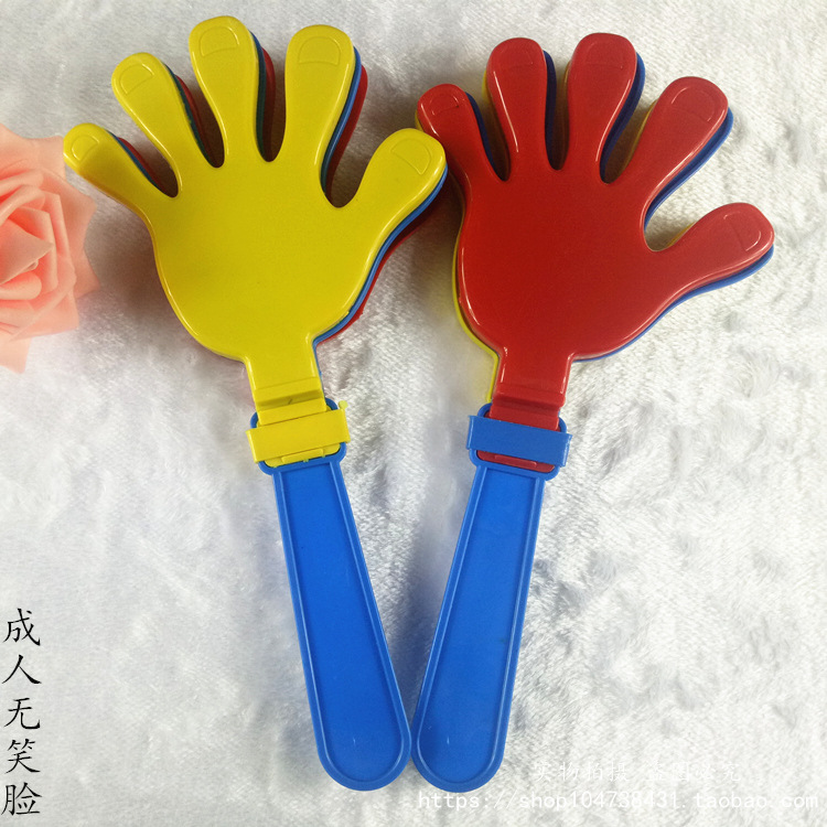 Hand Clap 28cm Clap Trap Palm Racket Plastic Clap Hands Large Claps Luminous Claps Wholesale